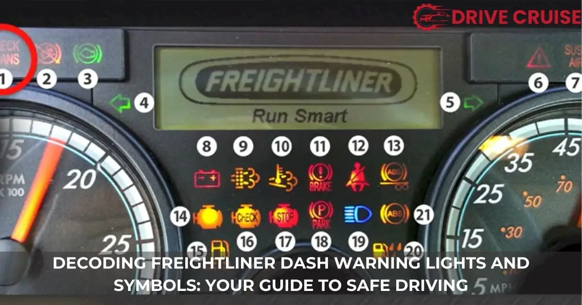 freightliner dash warning lights and symbols