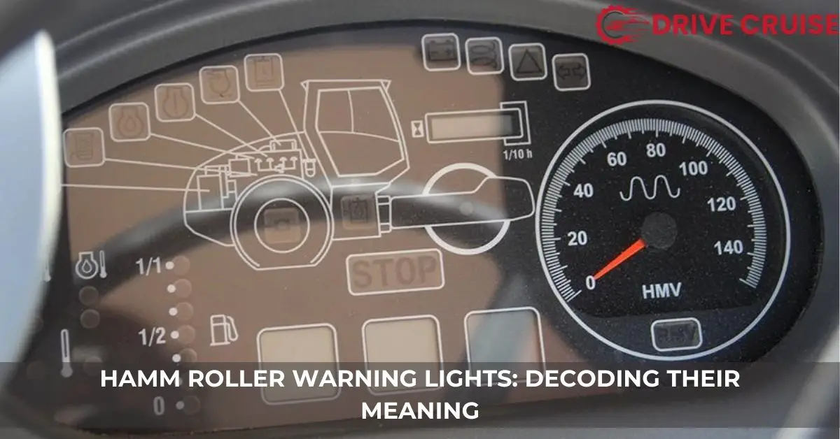 hamm roller warning lights meaning