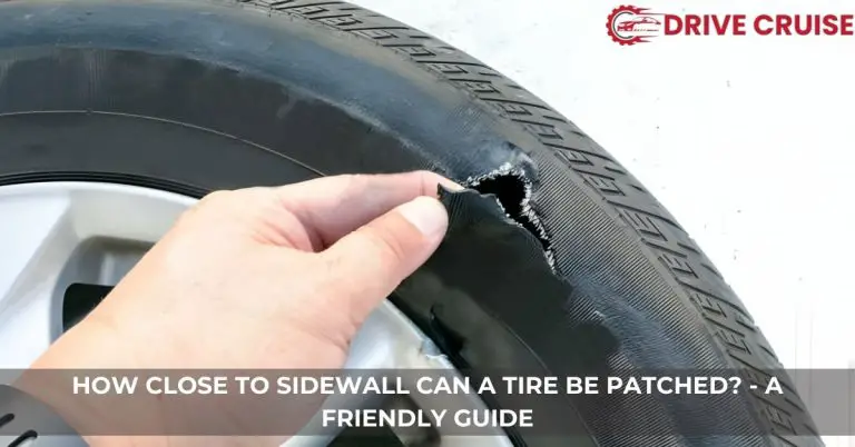 how close to sidewall can a tire be patched