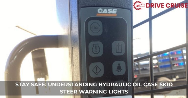 hydraulic oil case skid steer warning lights