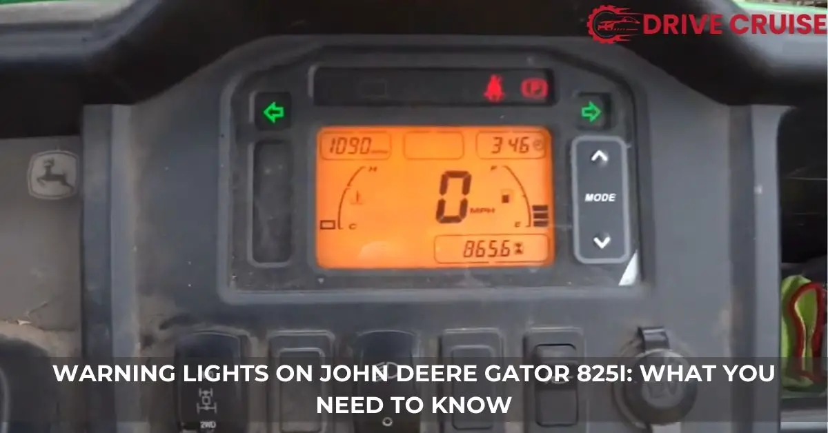 john deere gator 825i warning lights