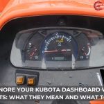 kubota dashboard warning lights
