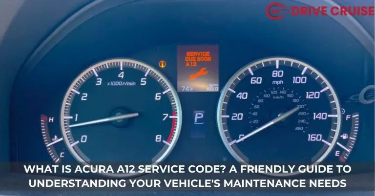 what is acura a12 service code