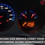 what is acura a123 service code
