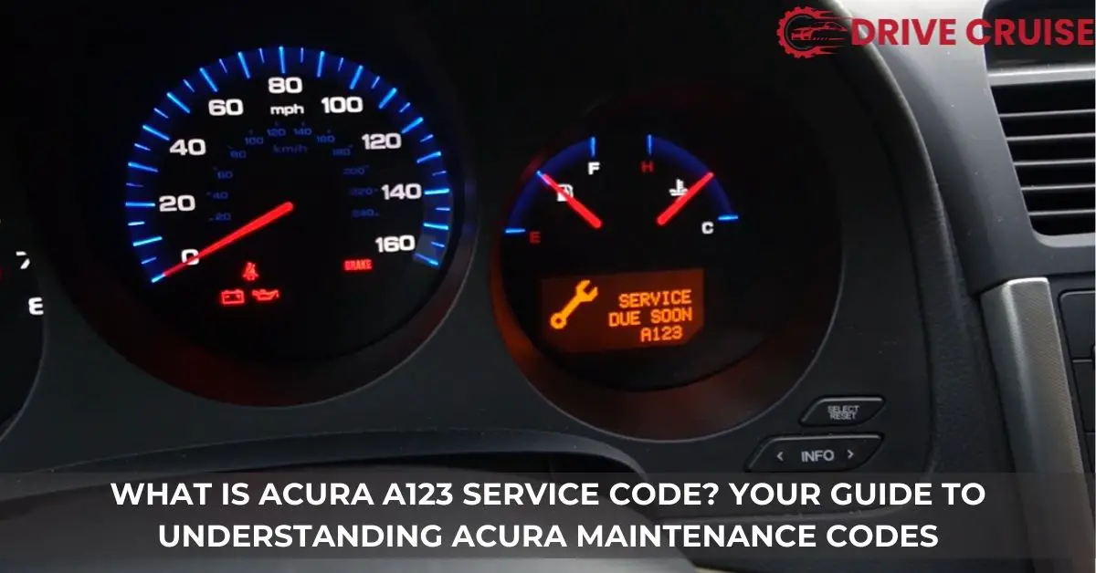 what is acura a123 service code