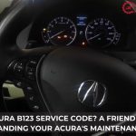 what is acura b123 service code