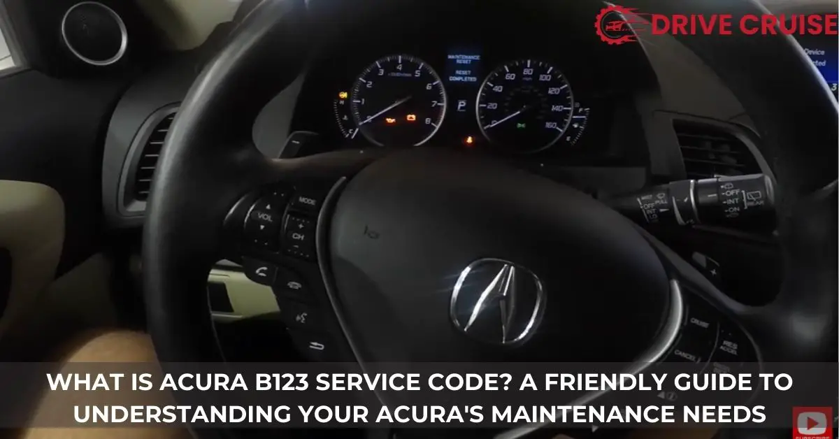 what is acura b123 service code