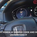 what is honda a1 service code