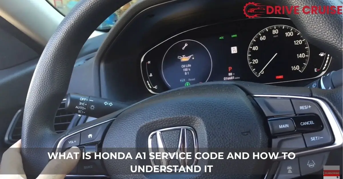 what is honda a1 service code