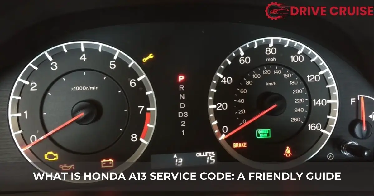what is honda a13 service code