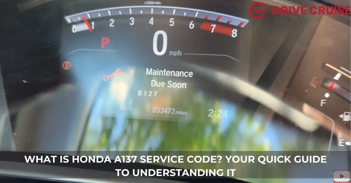 what is honda a137 service code