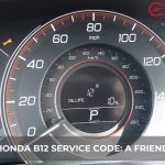 what is honda b12 service code