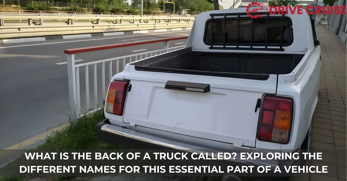 what is the back of a truck called