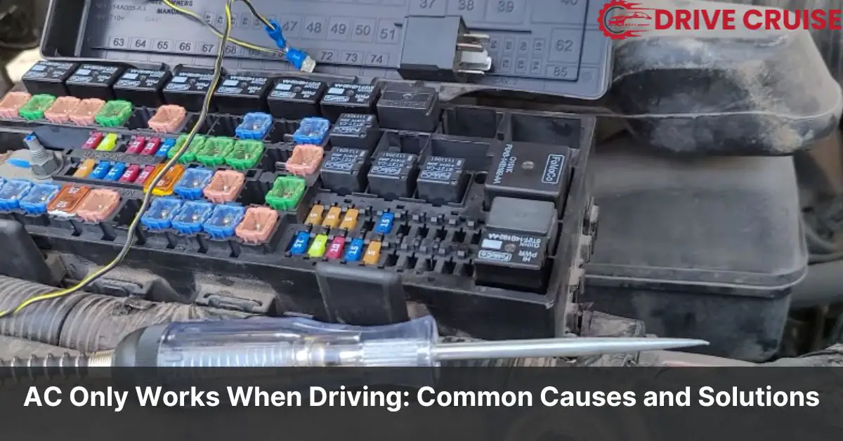 ac only works when driving
