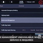 active lane management unavailable service required