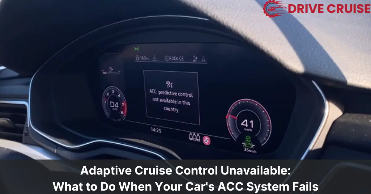 adaptive cruise control unavailable