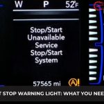 auto start stop warning light