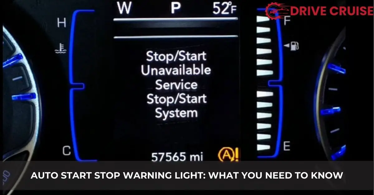 auto start stop warning light