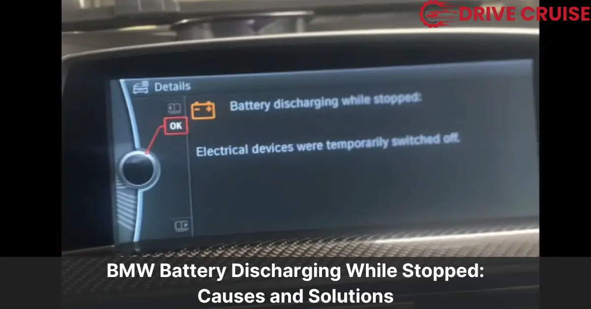 bmw battery discharging while stopped