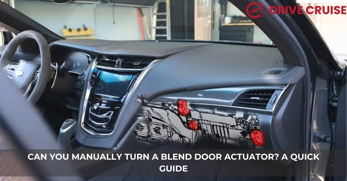 can you manually turn a blend door actuator