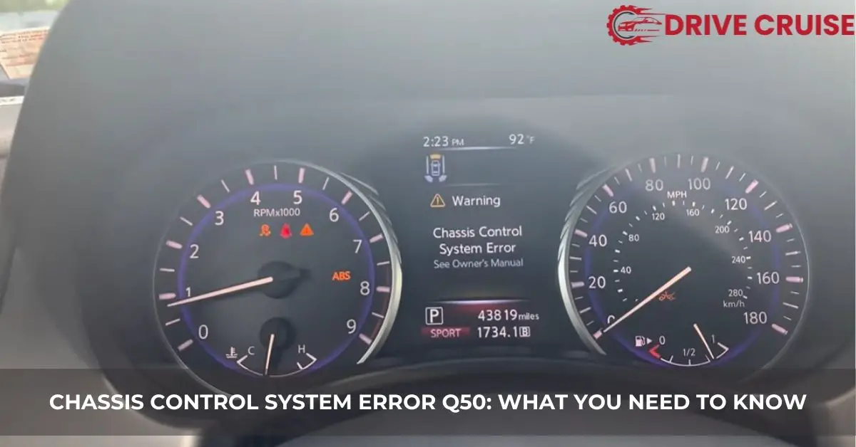 chassis control system error q50