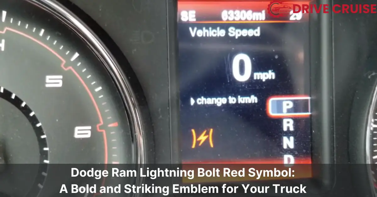dodge ram lightning bolt red symbol