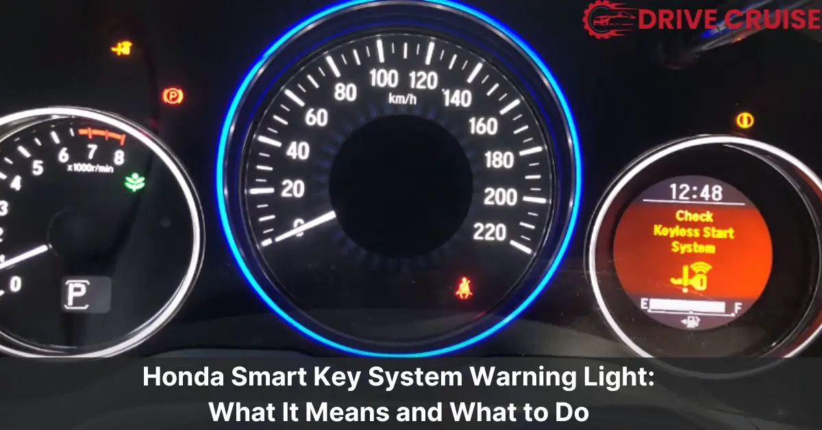 honda smart key system warning light
