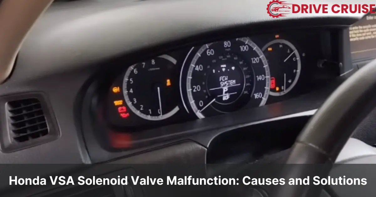 honda vsa solenoid valve malfunction