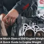 how much does a 350 engine weigh