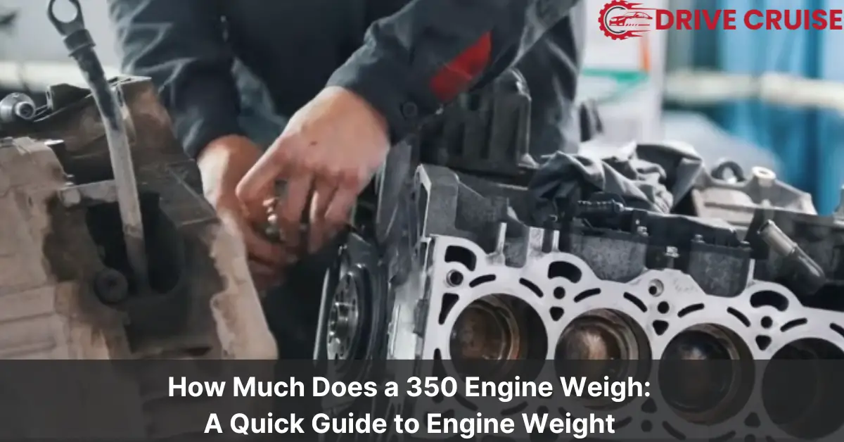 how much does a 350 engine weigh