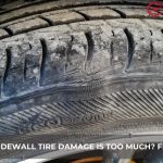 how much sidewall tire damage is too much