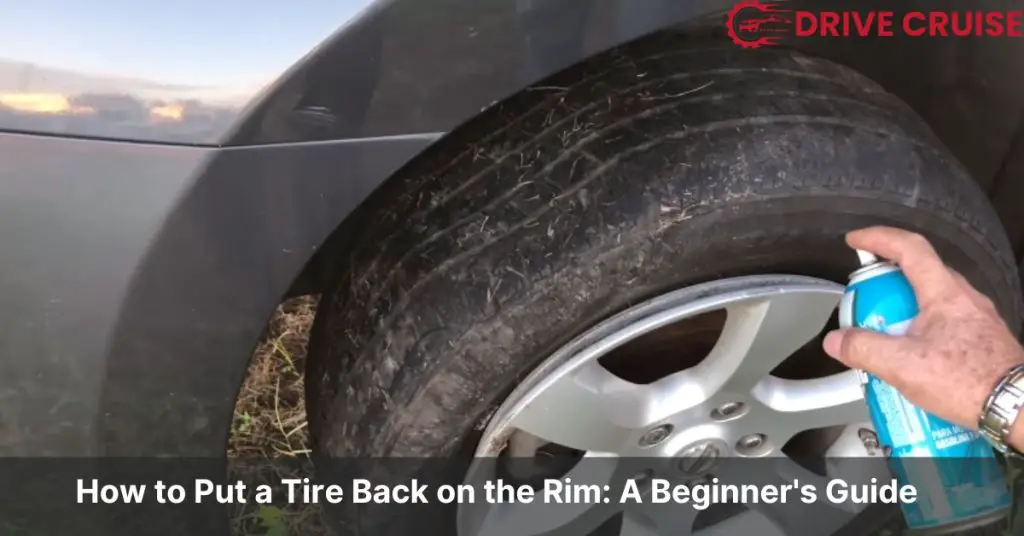 how to put a tire back on the rim