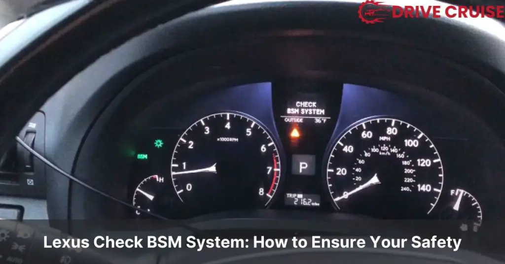 lexus check bsm system