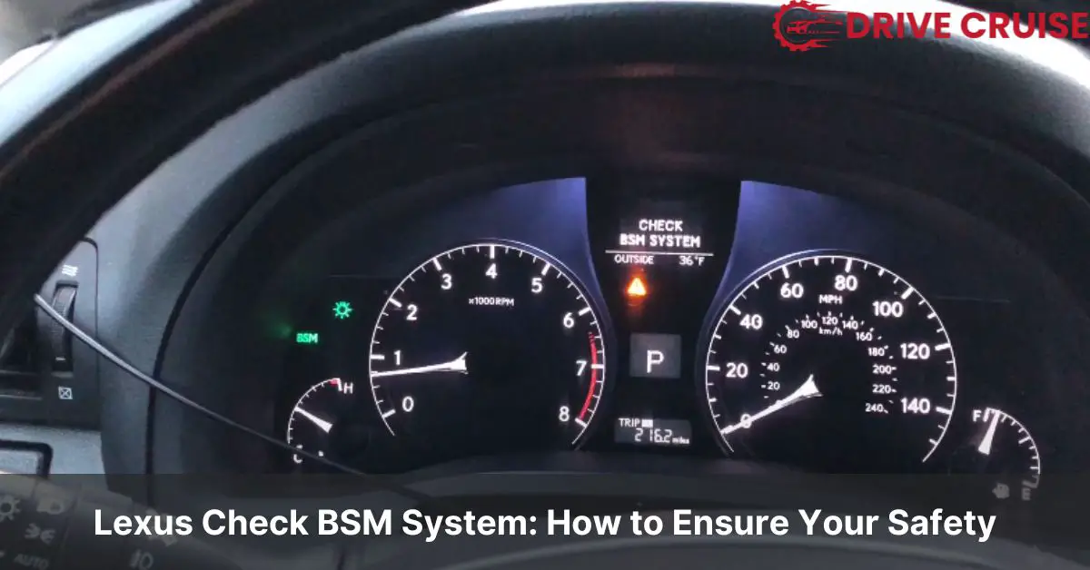 lexus check bsm system