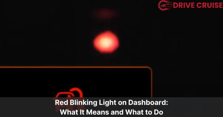 red blinking light on dashboard