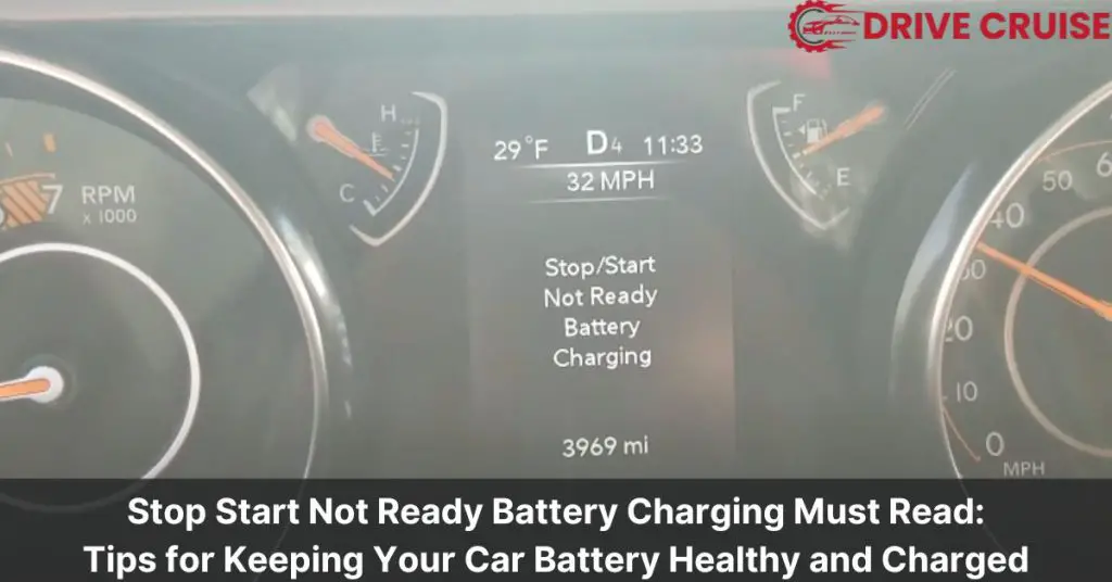 stop start not ready battery charging must read