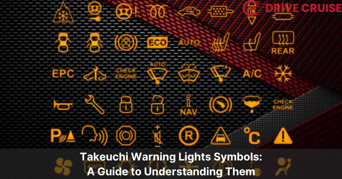 takeuchi warning lights symbols