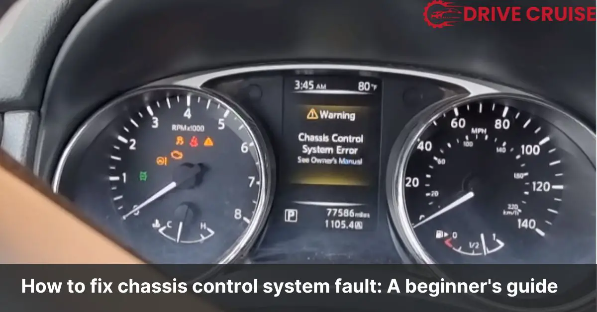 how to fix chassis control system fault