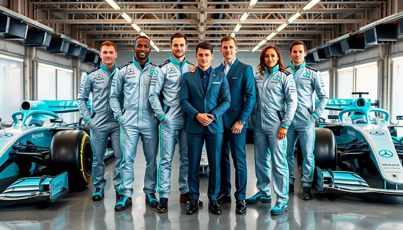Mercedes F1 Aesthetic: How Silver Arrows Redefined Formula 1 Visual Design 6 Mercedes F1 Aesthetic: How Silver Arrows Redefined Formula 1 Visual Design 5