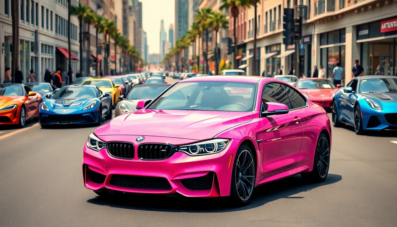 Pink BMW M4: The Bold Sports Car Breaking All Color Barriers in 2025 9
