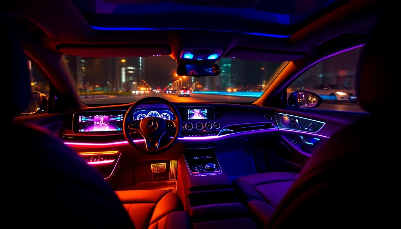 Mercedes Interior Night: 64-Color LED System & Premium Features Guide 2025 15